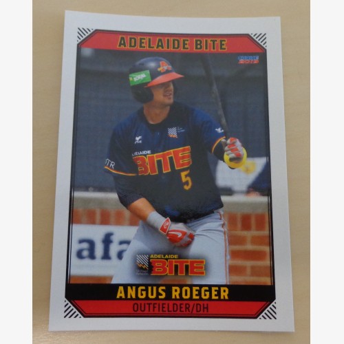 Angus Roeger #12 - 2018/19 Australian Baseball League (ABL) trading card - Adelaide Bite