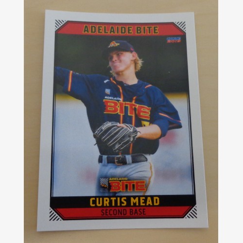 Curtis Mead #14 - 2018/19 Australian Baseball League (ABL) trading card - Adelaide Bite