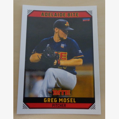 Greg Mosel #15 - 2018/19 Australian Baseball League (ABL) trading card - Adelaide Bite