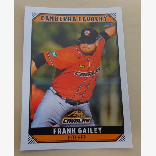 Frank Gailey #31 - 2018/19 Australian Baseball League (ABL) trading card - Adelaide Bite