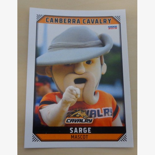 Sarge mascot #23 - 2018/19 Australian Baseball League (ABL) trading card - Adelaide Bite