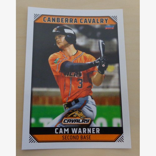 Cam Warner #30 - 2018/19 Australian Baseball League (ABL) trading card - Adelaide Bite