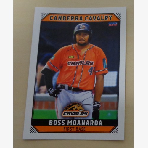 Boss Moanaroa #26 - 2018/19 Australian Baseball League (ABL) trading card - Adelaide Bite