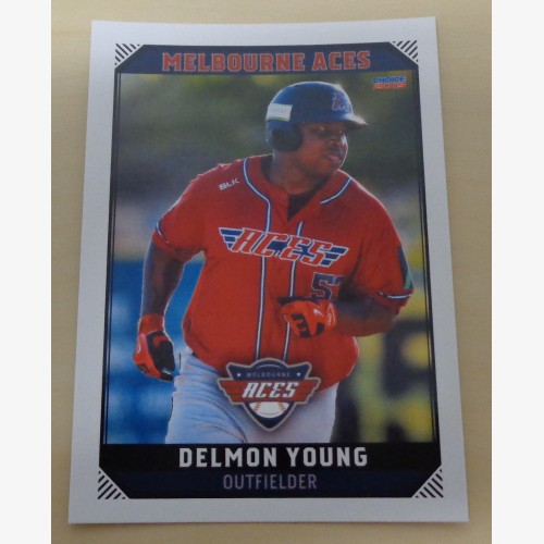 Delmon Young #44 - 2018/19 Australian Baseball League (ABL) trading card - Melbourne Aces