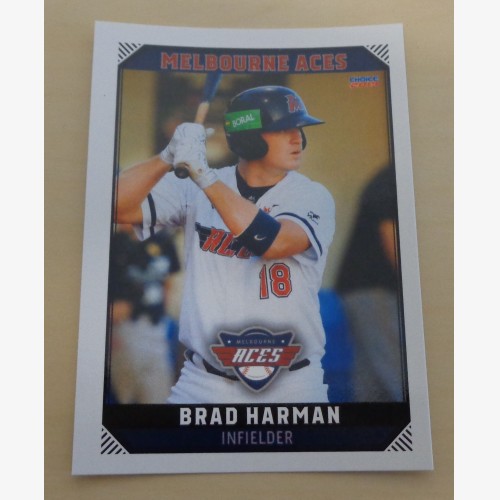 Brad Harman #39 - 2018/19 Australian Baseball League (ABL) trading card - Melbourne Aces