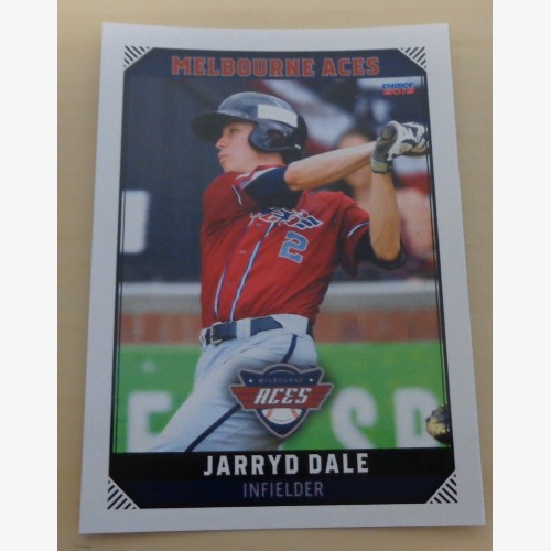 Jarryd Dale #35 - 2018/19 Australian Baseball League (ABL) trading card - Melbourne Aces