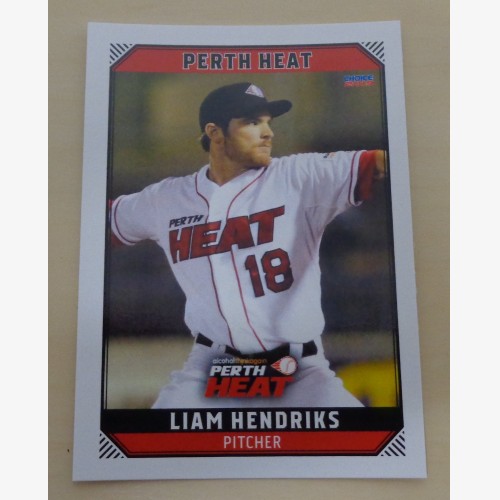 Liam Hendriks #46 - 2018/19 Australian Baseball League (ABL) trading card - Perth Heat