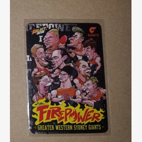 2015 AFL Select Champions Team Firepower Caricature 2015 GWS