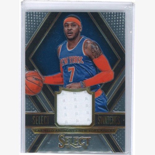 2014-15 PANINI SELECT - SELECT SWATCHES JERSEY #39 - CARMELO ANTHONY /75