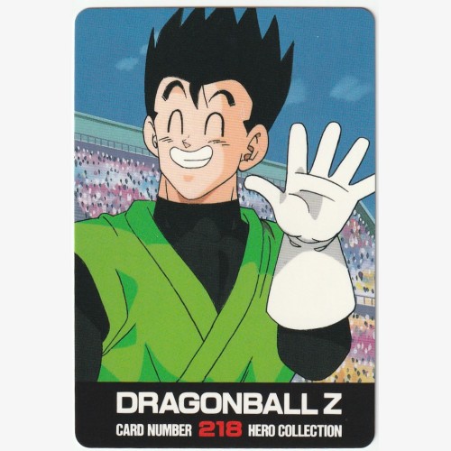 2001 ARTBOX DRAGONBALL Z #218 Hero Collection SERIES 2 ⚡💥⚡GREAT SAIYAMAN /WORLD TOURNAMENT/BABIDI Saga.💥⚡💥
