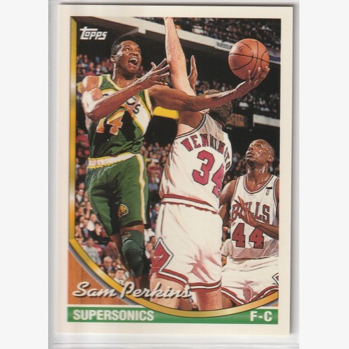 1993-94 TOPPS NBA  #336 SAM PERKINS 🔥🔥🔥 SERIES 2 CARD🏀🏀🏀 MINT Condition 💯👀💯