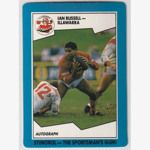 1989 NRL STIMOROL/SCANLENS #123 IAN RUSSELL 🔥🌟💎🏉 EX+ Condition 👀 Rugby League💨