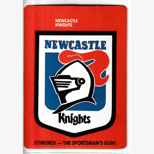 1989 NRL STIMOROL/SCANLENS #125 NEWCASTLE KNIGHTS 🔥🌟💎🏉 EXCELLENT Condition 👀 Rugby League💨