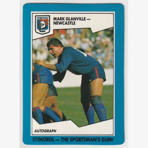1989 NRL STIMOROL/SCANLENS #128 MARK GLANVILLE 🔥🌟💎🏉 EXCELLENT Condition 👀 Rugby League💨