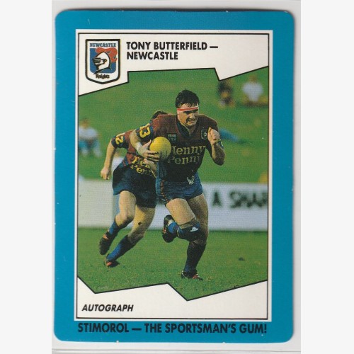 1989 NRL STIMOROL/SCANLENS #133 TONY BUTTERFIELD 🔥🌟💎🏉 EXCELLENT Condition 👀 Rugby League💨