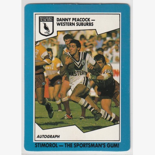 1989 NRL STIMOROL/SCANLENS #144 DANNY PEACOCK 🔥🌟💎🏉 EXCELLENT Condition 👀 Rugby League💨