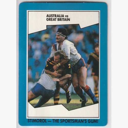 1989 NRL STIMOROL/SCANLENS #153 AUSTRALIA vs. GREAT BRITAIN 🔥🌟💎🏉 EXCELLENT Condition 👀 Rugby League💨