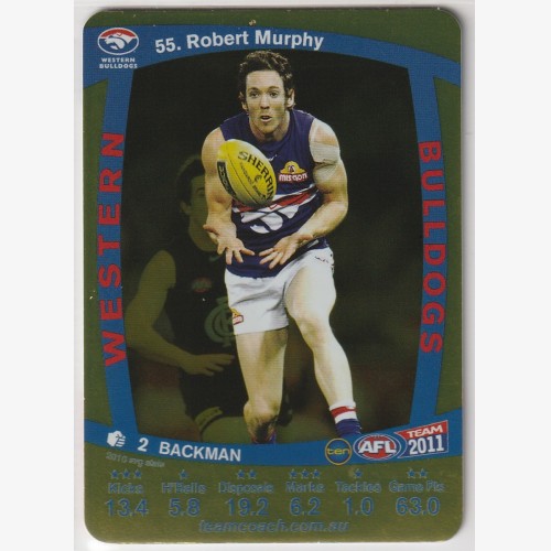2011 TEAMCOACH GOLD  55. ROBERT MURPHY 🏉  NM/MT Condition 🏉💨