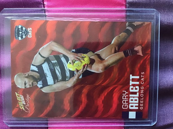 2020 AFL Select Prestige Gary Ablett Red Parallel Card 077/170
