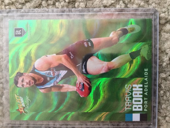 2020 AFL Select Prestige Travis Boak Green Parallel Card 058/60