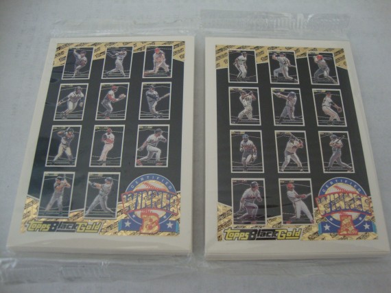 1993 Topps Black Gold Sets A & B - 22 cards - HOF + Stars - Sealed