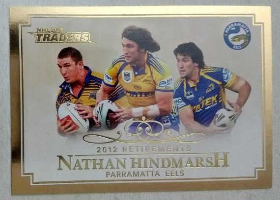 2013 NRL traders retirements card  R5  Nathan Hindmarsh  eels