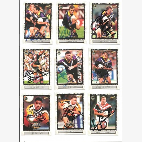 NRL 2000 Signed IP Auto Craig Fitzgibbon Sydney Roosters
