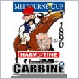 1890 Melbourne Cup Winner - Carbine (Harv Time Poster)