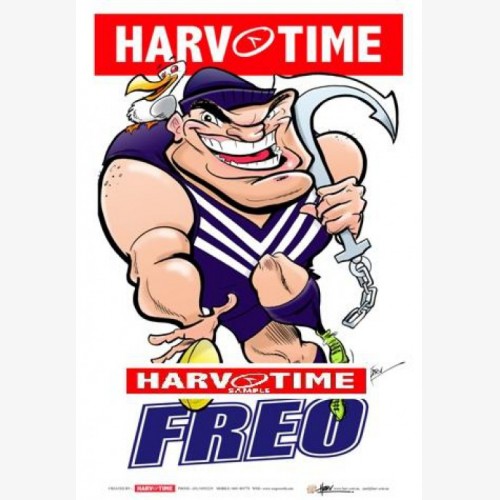 Fremantle Dockers Mascot (Harv Time Poster)