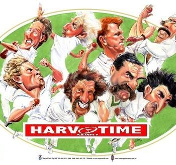Fast Bowlers of Australian Cricket (Harv Time Poster)