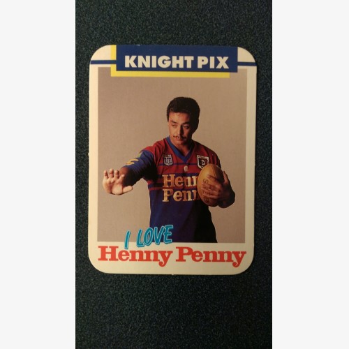 1990 Henny Penny Newcastle Knights James Goulding card