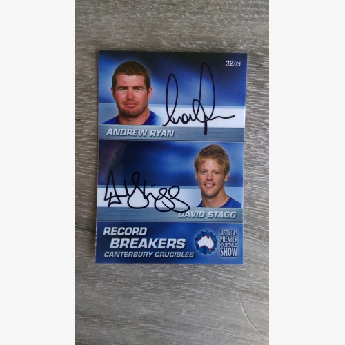 2010 APCS Andrew Ryan & David Stagg signed card
