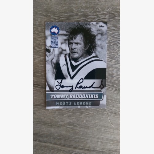 2011 APCS Tommy Raudonikis signed card