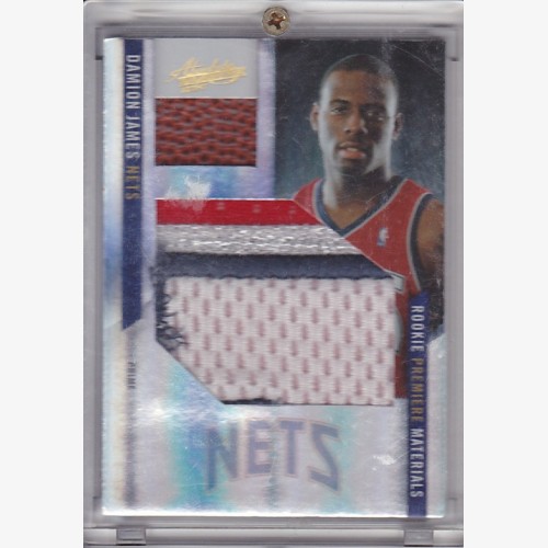 Damion James 10-11 Absolute Memorabilia Rookie Premiere Mateirals Jumbo Patch #d /5