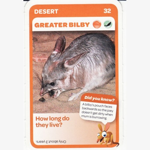 Woolworths Aussie Animals - Greater Bilby #32