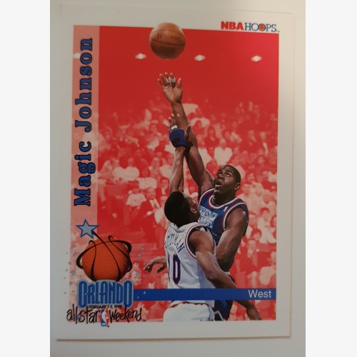 1992 NBA hoops MAGIC JOHNSON #309- ALL STAR WEEKEND