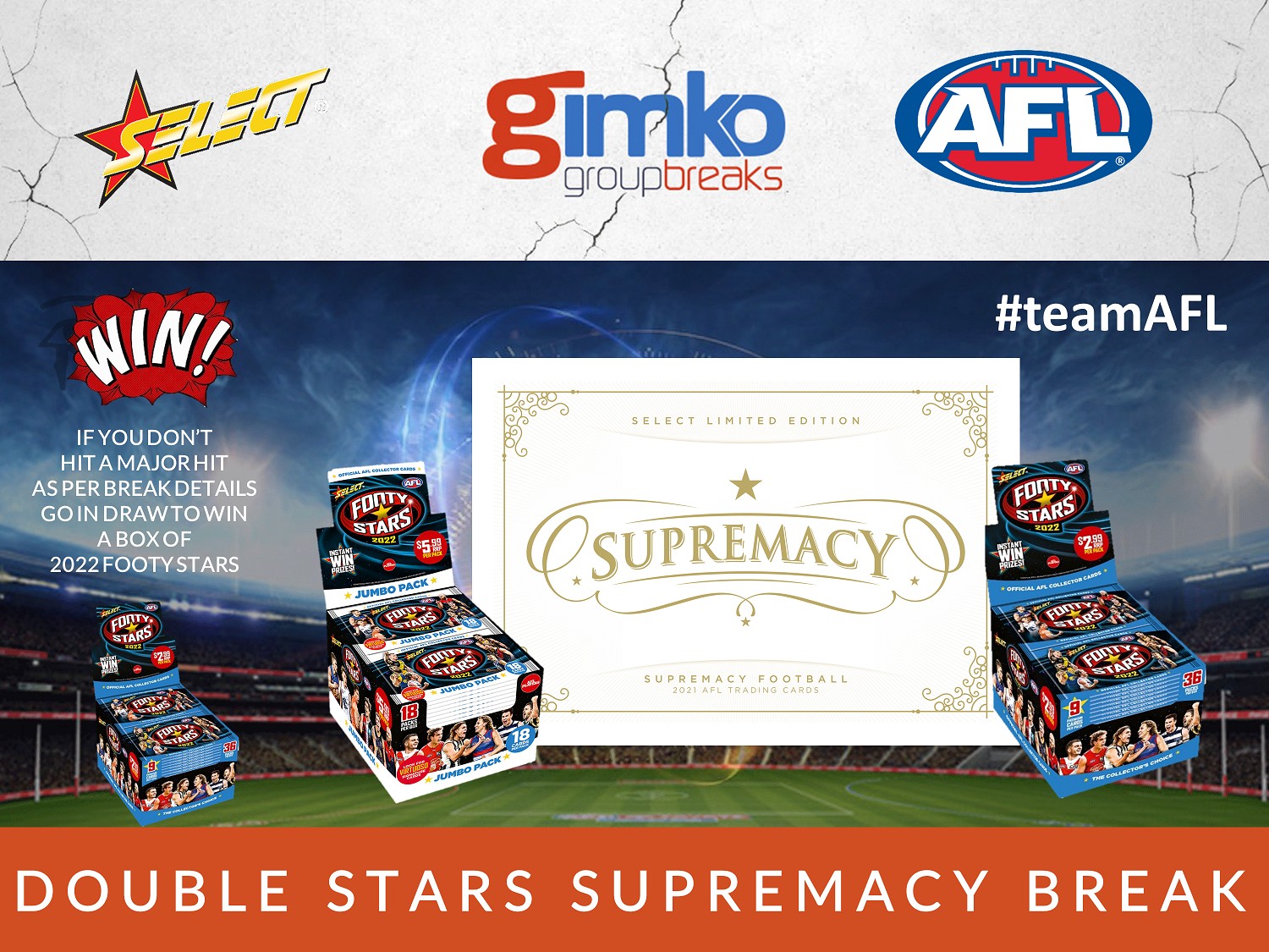 2113 AFL FOOTBALL DOUBLE STARS SUPREMACY BREAK SPOT 10 Gimko